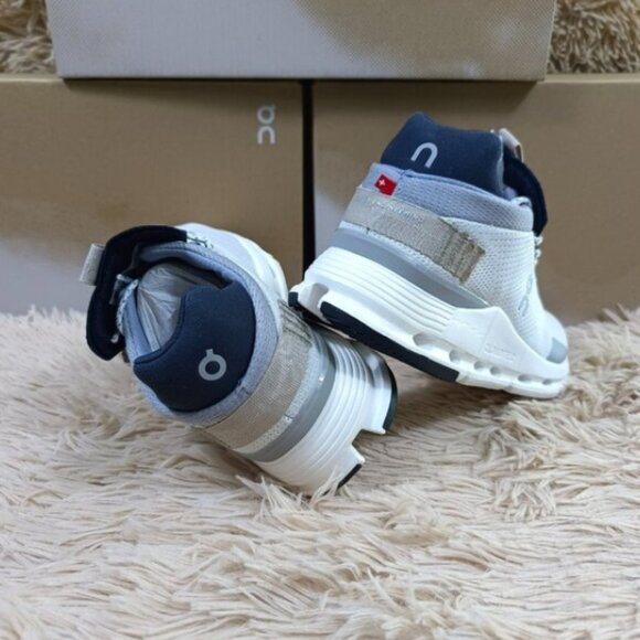 ON Running Cloud Cloudnova Women's White Sand Running Sneaker - Picture 5 of 5